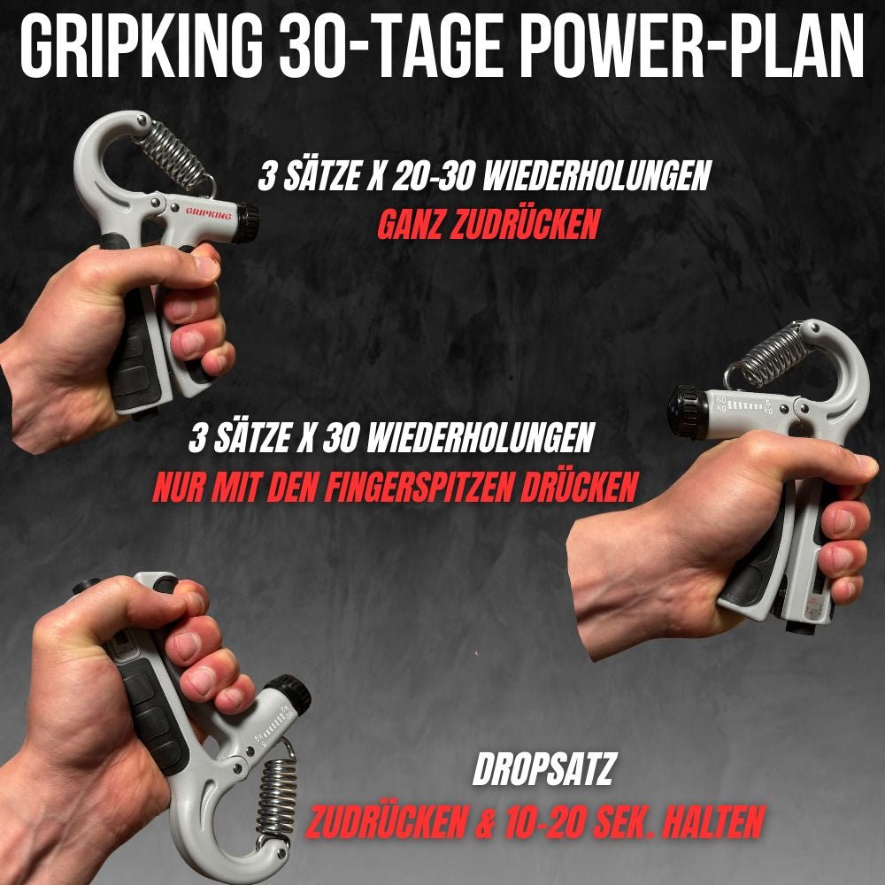 GripKing™ – Maximale Griffkraft & starke Unterarme in 30 Tagen - GripKing