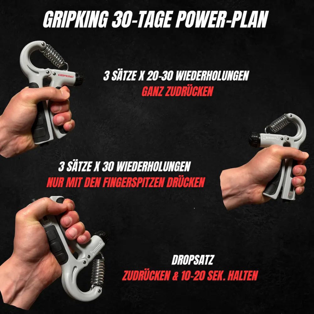 GripKing™ Maximale Griffkraft & starke Unterarme in 30 Tagen - GripKing
